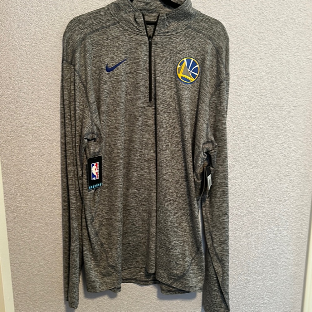 Nike Golden State Warriors half zip dry fit pullover XXL